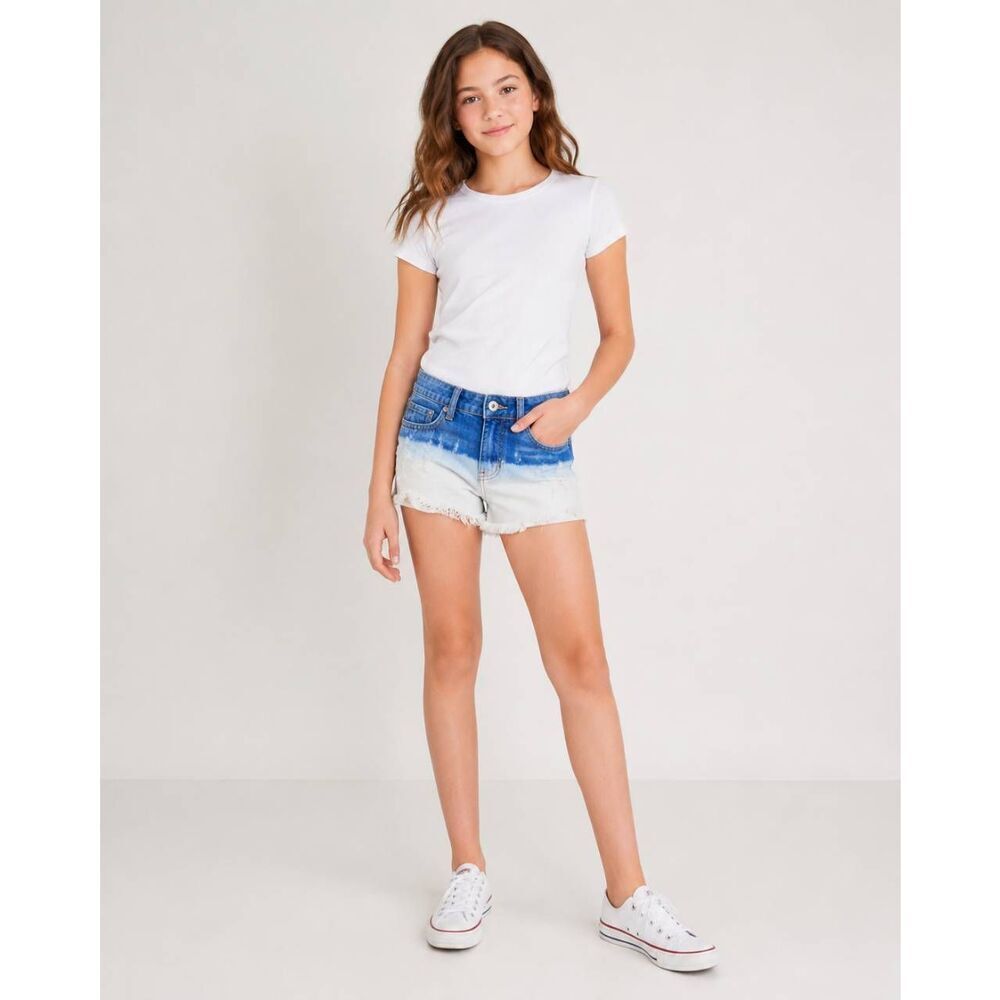 Vintage Havanna Size 12 Big Girls Dip Dyed Denim Shorts
